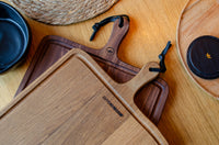 Dutchdeluxes - Luxury - Oak wood - Rectangular - Bread board - Cutting board - Serving board - XL - 70x34 cm - Brown