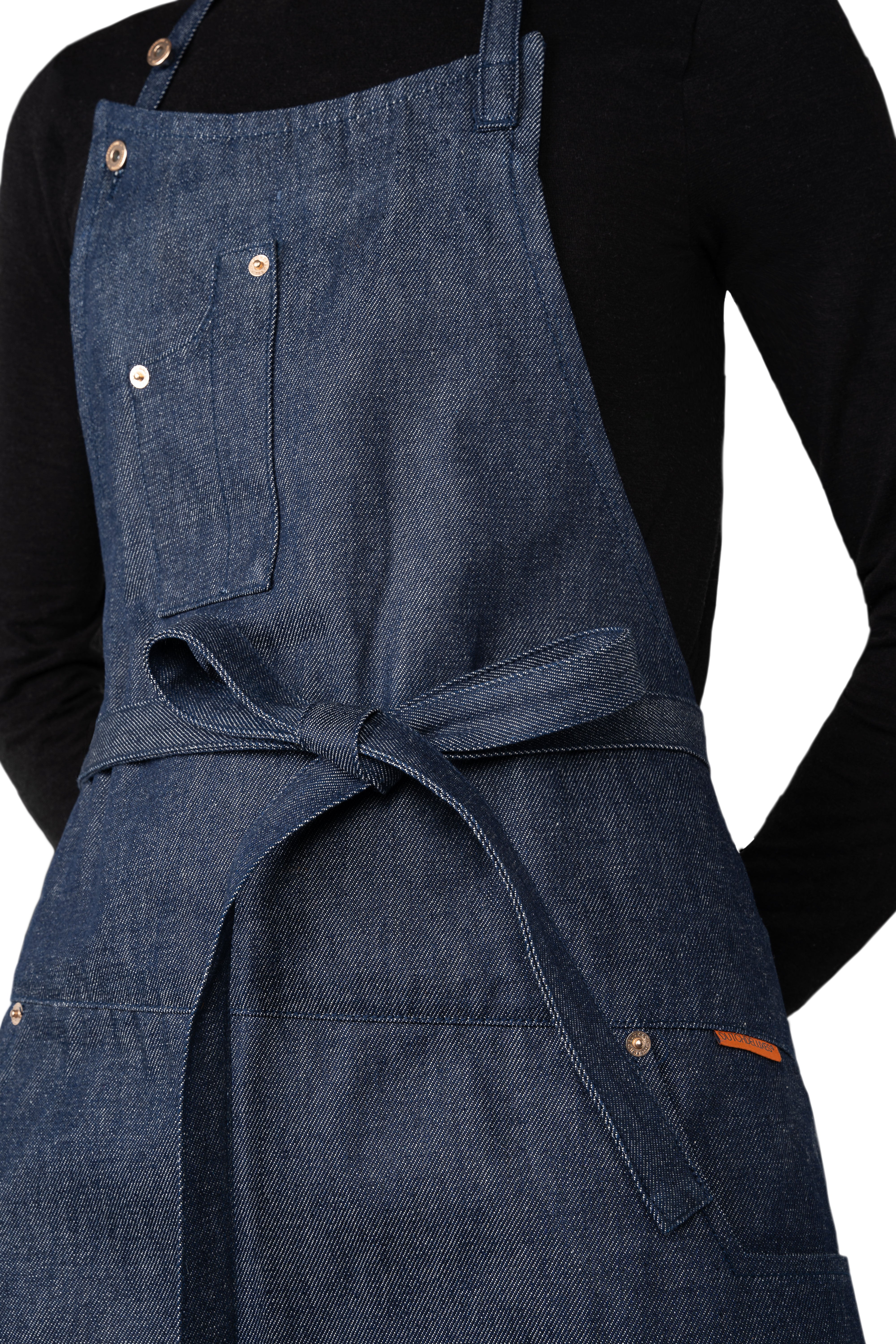 Dutchdeluxes Indigo jeans - Barbecue or kitchen apron - 5 pockets - Bl