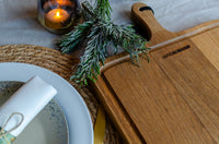 Dutchdeluxes - Luxe - Eikenhout - Rechthoek - Broodplank - Snijplank - Serveerplank - XL - 70x34 cm - Bruin