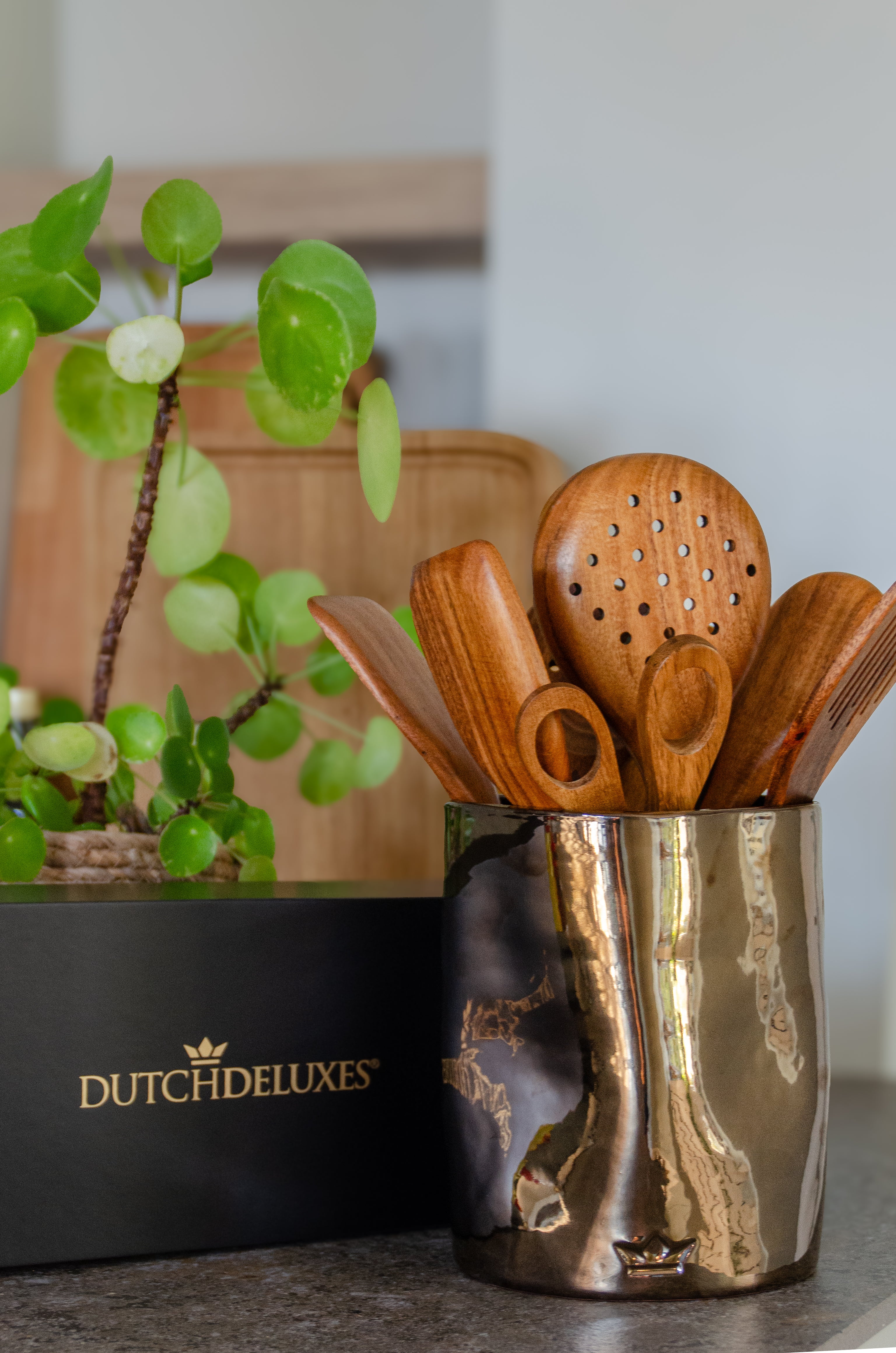 Dutchdeluxes - Giftbox - Acacia Wood - Luxury - Kitchen Set - 8 Kitche