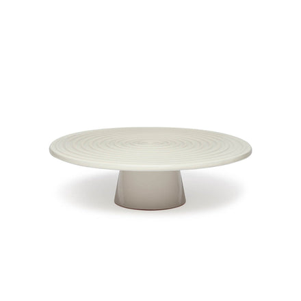 Dutchdeluxes - Handcrafted - Cake stand - Ceramic - Large - 32 cm - White