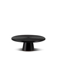Dutchdeluxes - Keramiek - Taartplateau - 20 cm diameter - Uniek design - Zwart