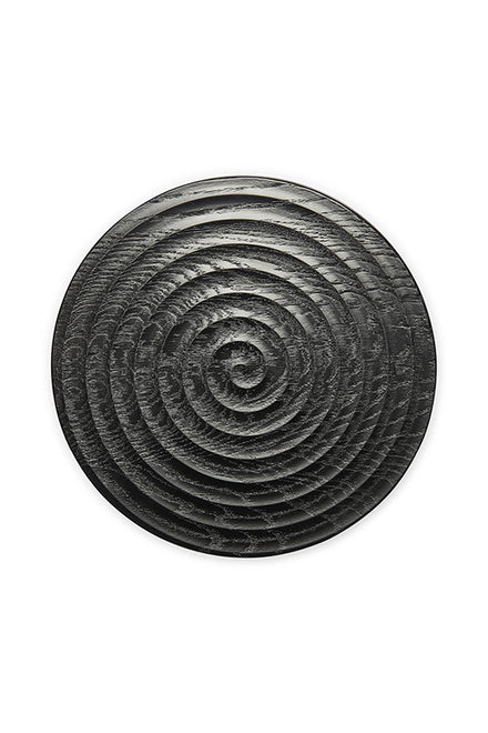 Dutchdeluxes - Oak wood - Handmade - Cake stand - Appetizer stand - With pedestal - Black Large