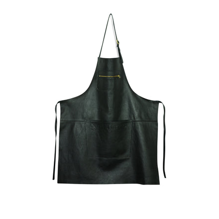 Zipper Style Apron - Perfo- Black