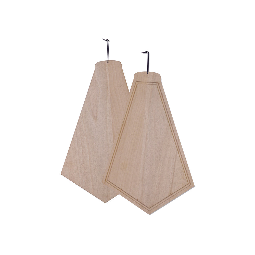 Dutchdeluxes - Beukenhout - Luxe - Serveerplank - Presenteerplank - Snijplank - Bruin
