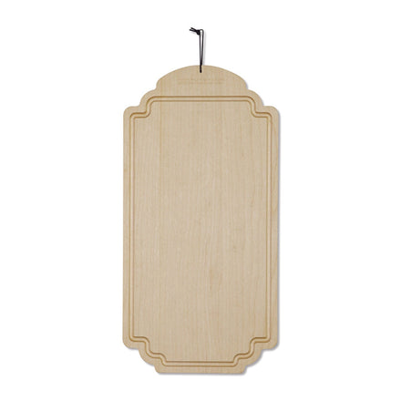 Dutchdeluxes - Handgemaakt - Luxe - Serveer- en snijplank - Ontbijtbord - Maple Esdoorn - Wit beige