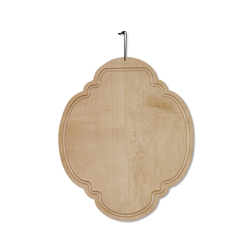 Dutchdeluxes - Handgemaakt - Luxe - Serveerplank - Snijplank - Ontbijtbord - Maple Esdoorn - Met sapgroef - Wit beige