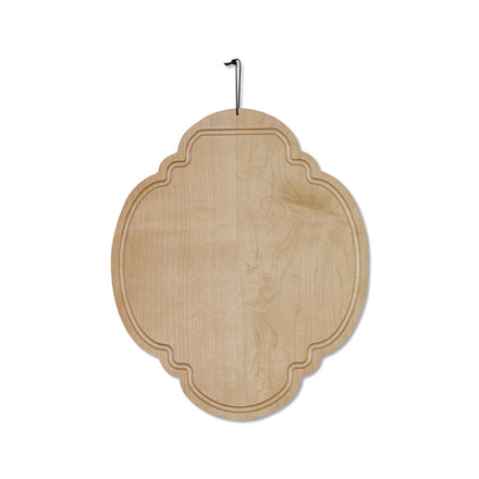 Dutchdeluxes - Handgemaakt - Luxe - Serveerplank - Snijplank - Ontbijtbord - Maple Esdoorn - Met sapgroef - Wit beige