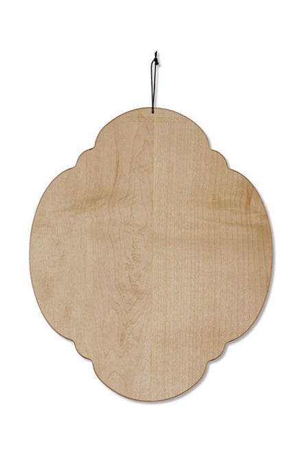 Dutchdeluxes - Handgemaakt - Luxe - Serveerplank - Snijplank - Ontbijtbord - Maple Esdoorn - Met sapgroef - Wit beige