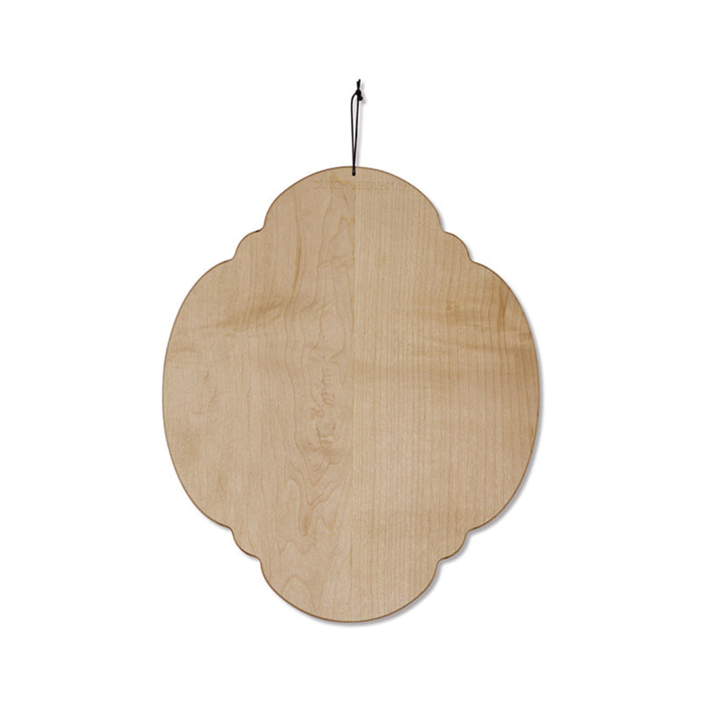 Dutchdeluxes - Handgemaakt - Luxe - Serveerplank - Snijplank - Ontbijtbord - Maple Esdoorn - Met sapgroef - Wit beige