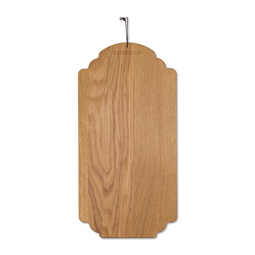Dutchdeluxes - Luxe -  Geoliede Eik - Duurzaam - Handgemaakt - Serveerplank - Snijplank - 37.5 x 19 cm - Bruin
