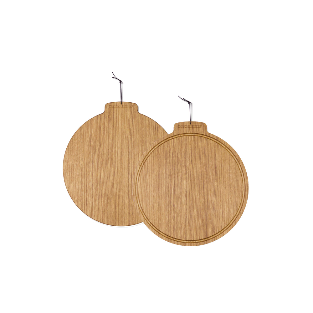 Dutchdeluxes - Handgemaakt - Luxe - Serveerplank - Snijplank - Beukenhout - Rond - Licht bruin
