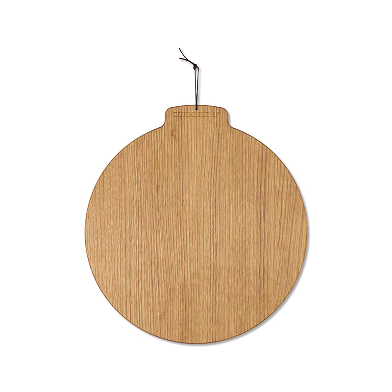 Dutchdeluxes - Handgemaakt - Luxe - Serveerplank - Snijplank - Beukenhout - Rond - Licht bruin