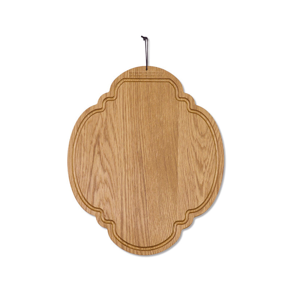 Dutchdeluxes - Handgemaakt - Ontbijtplank - Seerverplank - Geoliede eikenhout - 23x27 cm - Bruin
