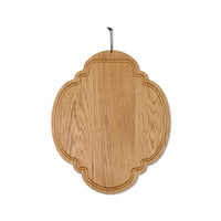 Dutchdeluxes - Handgemaakt - Ontbijtplank - Seerverplank - Geoliede eikenhout - 23x27 cm - Bruin