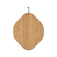 Dutchdeluxes - Handgemaakt - Ontbijtplank - Seerverplank - Geoliede eikenhout - 23x27 cm - Bruin