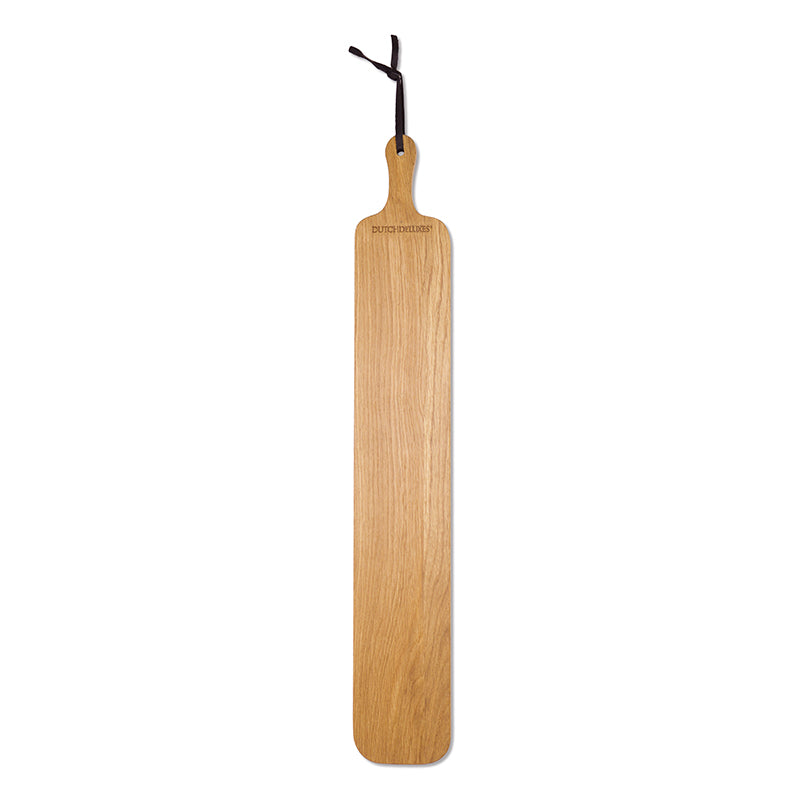 Dutchdeluxes - Planche à pain - Planche à découper - Planche de service - 70x12 cm - Chêne massif - XL - Rayures - Marron
