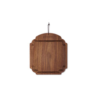 Dutchdeluxes - Luxury - Walnuss - Handgefertigt - Servierbrett - Frühstücksbrett - Schneidebrett - 19x21 cm - Braun