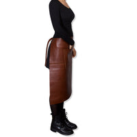 Waist Apron Long | Belt/Buckle - Classic Brown