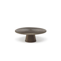 Dutchdeluxes - Ceramic - Cake stand - Platinum - Matt - 20 cm diameter - Brown