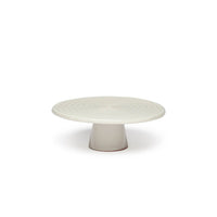Dutchdeluxes - Handcrafted - Luxury - Cake stand - Ceramic - 20 cm diameter - White