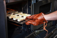 Dutchdeluxes - Ovenwant - (Volnerf) Leder - Classic Bruin - Geschikt voor Barbecue - Incl. Geschenkdoos