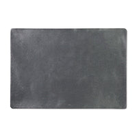 Dutchdeluxes - Handgefertigt - Tischset - 1 Stück - Italienisches Nappaleder - Metallic-Grau
