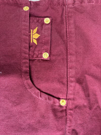 Dutchdeluxes - Denim - Barbecue - BBQ - Schürze - Küche - Indigo Jeans - 5 Taschen - Aubergine