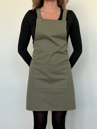 Dutchdeluxes Schürze – Handgefertigt – Mit Riemen – Einzigartig – Gastfreundschaft – Grau