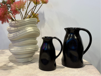 Dutchdeluxes - Luxury - Earthenware 0.75L - Medium - Carafe - Ceramic - Handmade - Anti-drip - Black