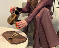 Dutchdeluxes - Luxury - Handmade - Carafe - Earthenware - Medium 0.75L - Platinum Gold