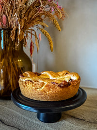 Dutchdeluxes - Keramiek - Taartplateau - Groot - 32 cm diameter - Zwart