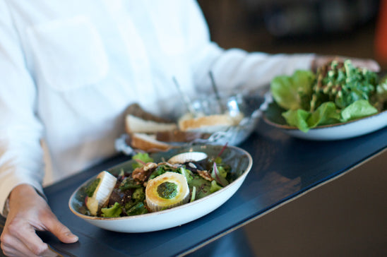 Deinblad | Vierkant - Donkerblauw 34 x 34 cm in leer afgewerkt