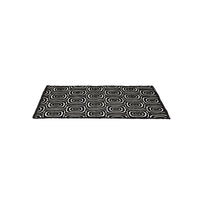 Dutchdeluxes – Handgefertigt – Gewebte Baumwolle – Tischset – 4er-Set – Schwarz &amp; Weiß – Affenaugen – Schwarz/Weiß