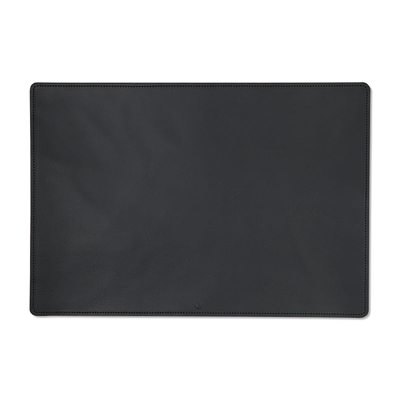 Placemat - 1 piece - Black - Italian Nappa Leather