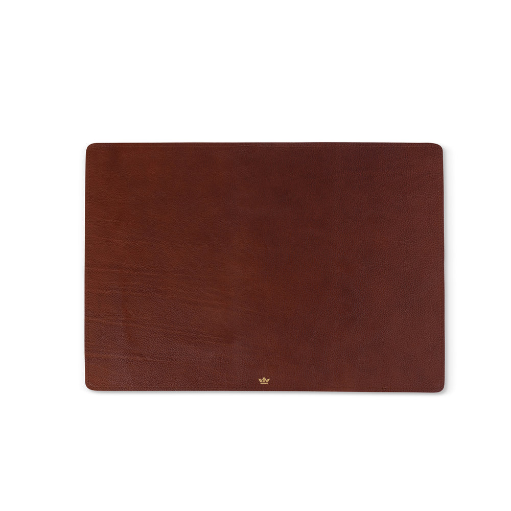 Placemat - 1 piece - Classic Brown Italian Nappa Leather