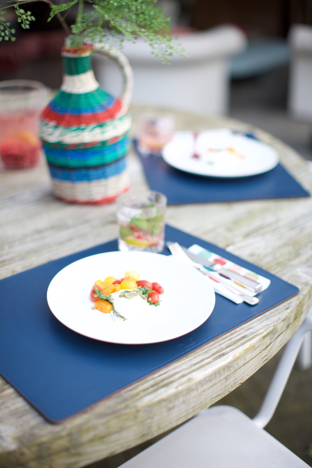 Dutchdeluxes - Vollnarbenleder - Tischset - 1 Stück - Bronze