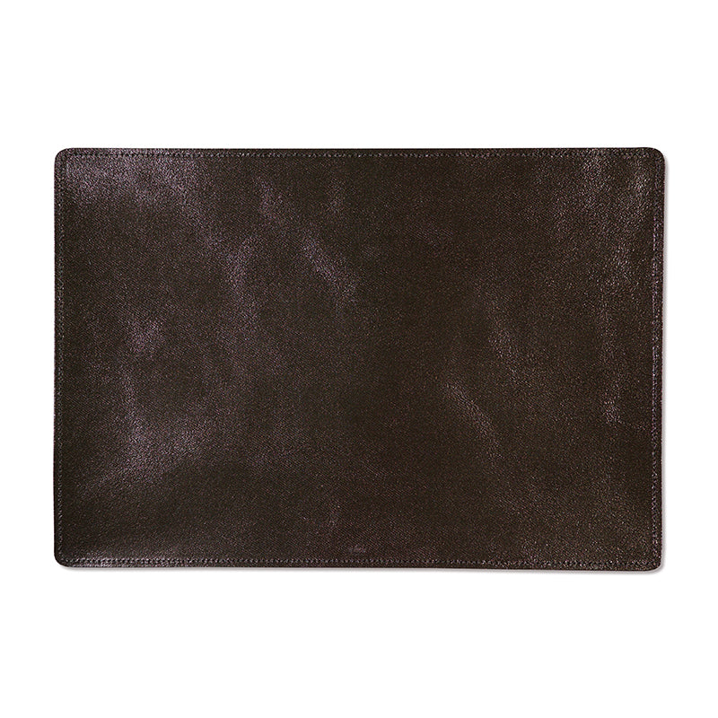 Dutchdeluxes - Vol nerf leer - Placemat - 1 stuk - Brons