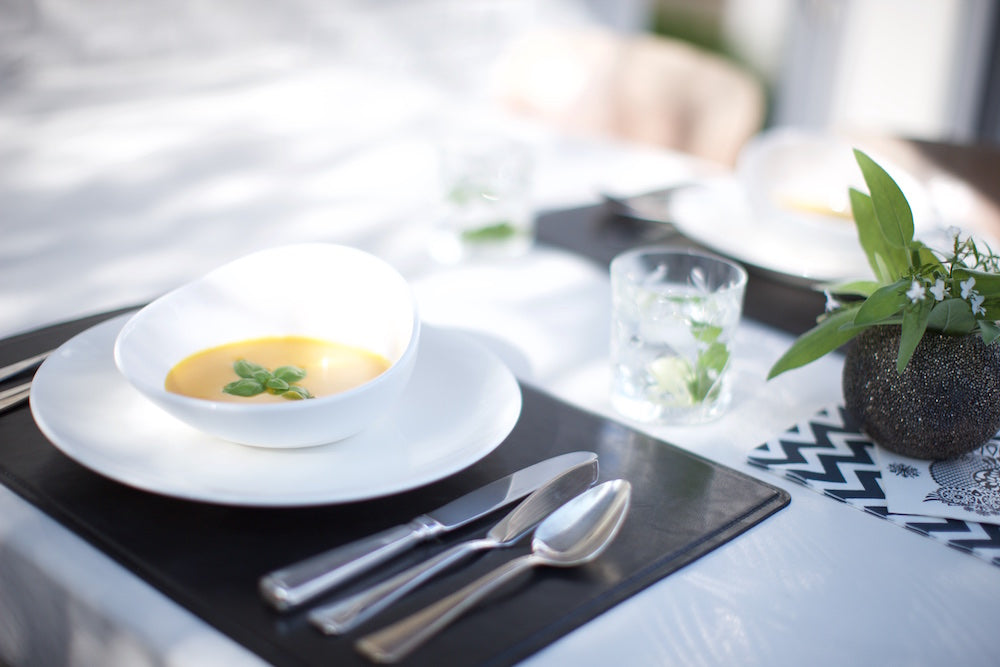 Dutchdeluxes - Vol nerf leer - Placemat - 1 stuk - Brons