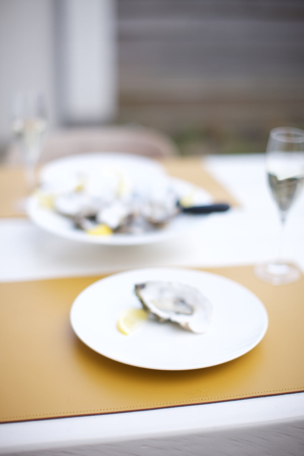 Dutchdeluxes - Vollnarbenleder - Tischset - 1 Stück - Bronze