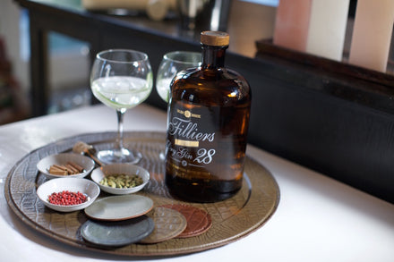 Serving tray | Round - Croco - New Natural | Full grain leather on solid wood core | Ø46 CM 18IN