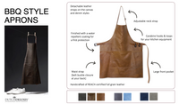 BBQ Style Apron - Vintage Brown