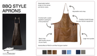 Apron | Metallic Green/Black bbq style