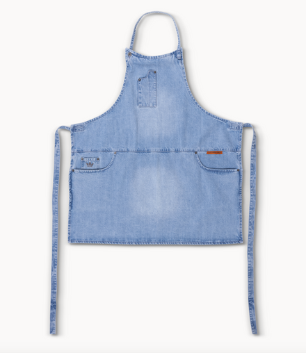 Tablier 5 poches, coupe confortable - Indigo délavé - Extra long