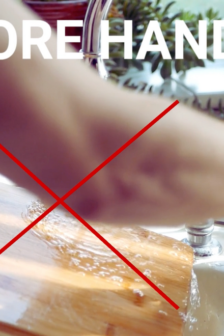 Planche à découper et de présentation 100 % en bois – Ronde – Avec poignée – Compatible lave-vaisselle pour usage HORECA