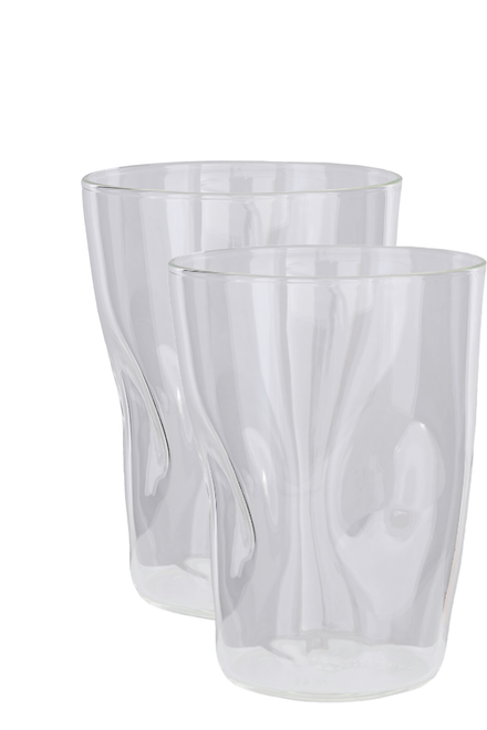 Dutchdeluxes - Gehard Glas - Luxe mok - Theekop -Koffiekop - 300ml -Transparant - Set van 2