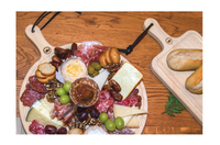 Planche à découper et de présentation 100 % en bois – 30 cm - Ronde – Compatible lave-vaisselle pour usage HORECA