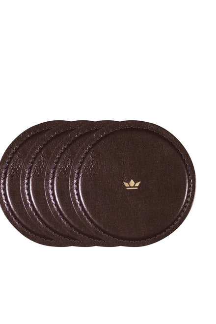 Dessous de verre, lot de 4 - Bronze métallisé