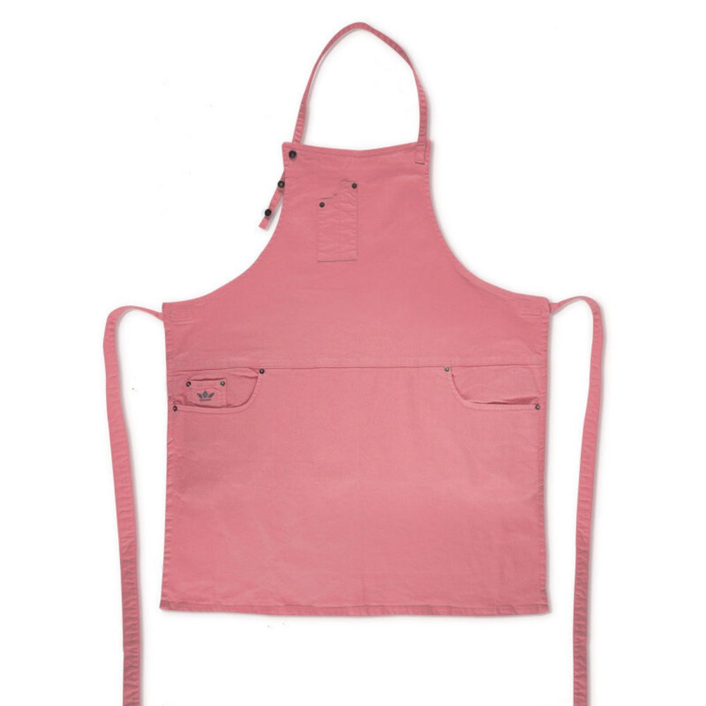 Dutchdeluxes - Denim - Barbecue - BBQ - Apron - Kitchen - Indigo jeans - 5 pockets - Pink
