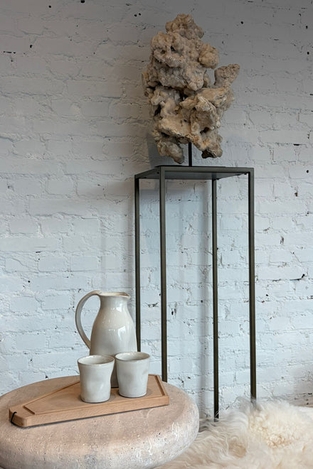 Dutchdeluxes - Luxus - Steingut - Mittel - Karaffe - Weiß